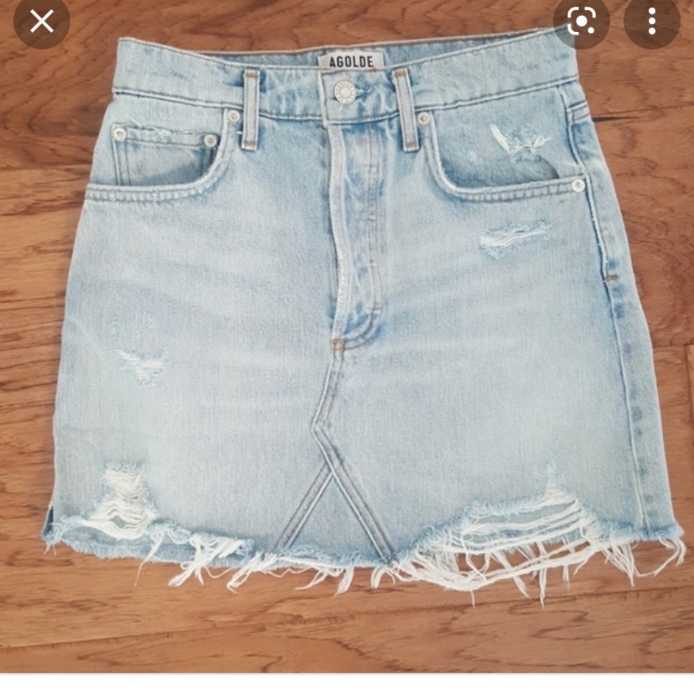Agolde mini skirt